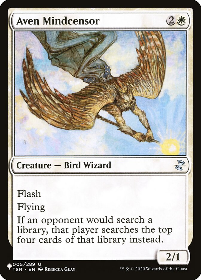 Magic the Gathering Card - Aven Mindcensor - MTG Circle