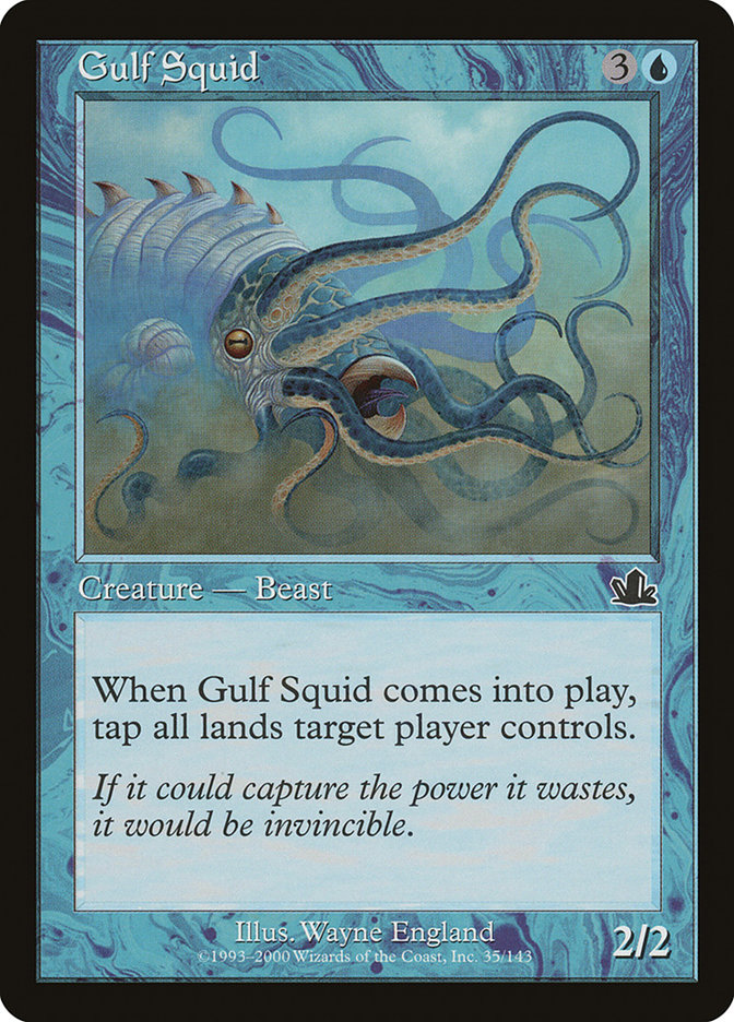 Magic the Gathering Card - Gulf Squid - MTG Circle