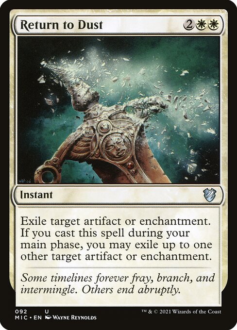 Magic the Gathering Card - Return to Dust - MTG Circle
