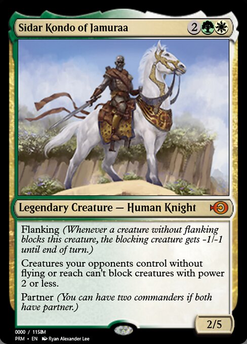 Magic the Gathering Card - Sidar Kondo of Jamuraa - MTG Circle