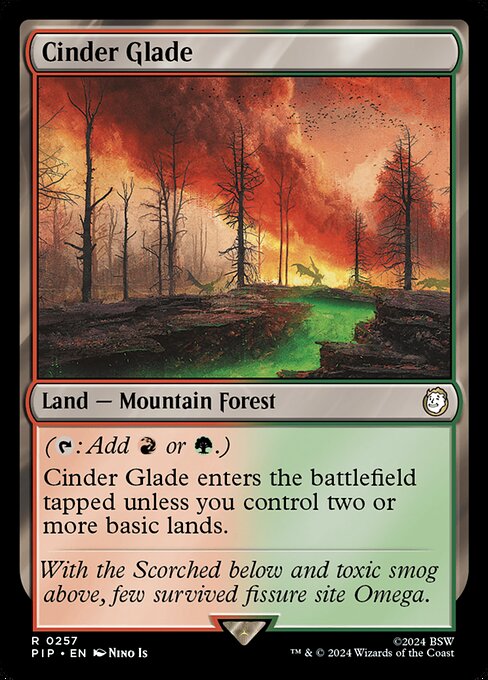 Magic the Gathering Card - Cinder Glade - MTG Circle