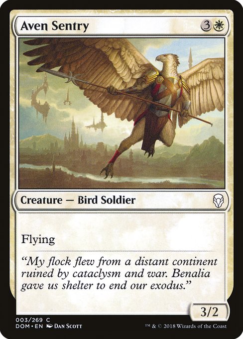 Magic the Gathering Card - Aven Sentry - MTG Circle