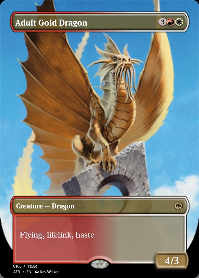 Magic the Gathering Card - Adult Gold Dragon - MTG Circle