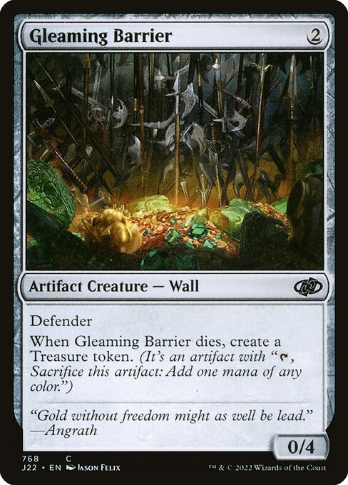 Magic the Gathering Card - Gleaming Barrier - MTG Circle