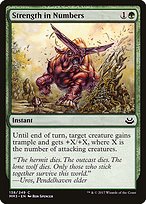 Magic the Gathering Card - Strength in Numbers - MTG Circle