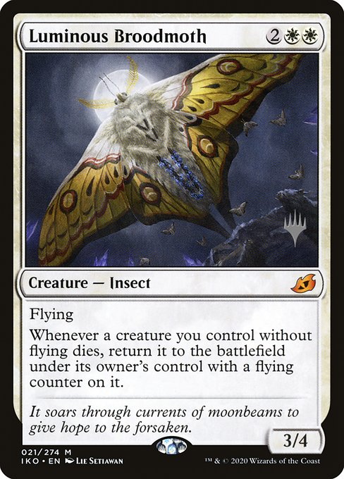 Magic the Gathering Card - Luminous Broodmoth - MTG Circle