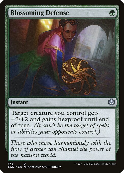 Magic the Gathering Card - Blossoming Defense - MTG Circle