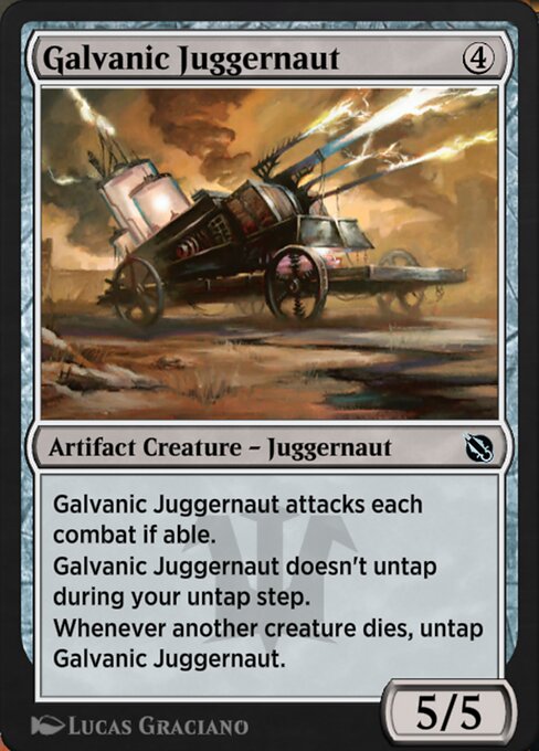 Magic the Gathering Card - Galvanic Juggernaut - MTG Circle