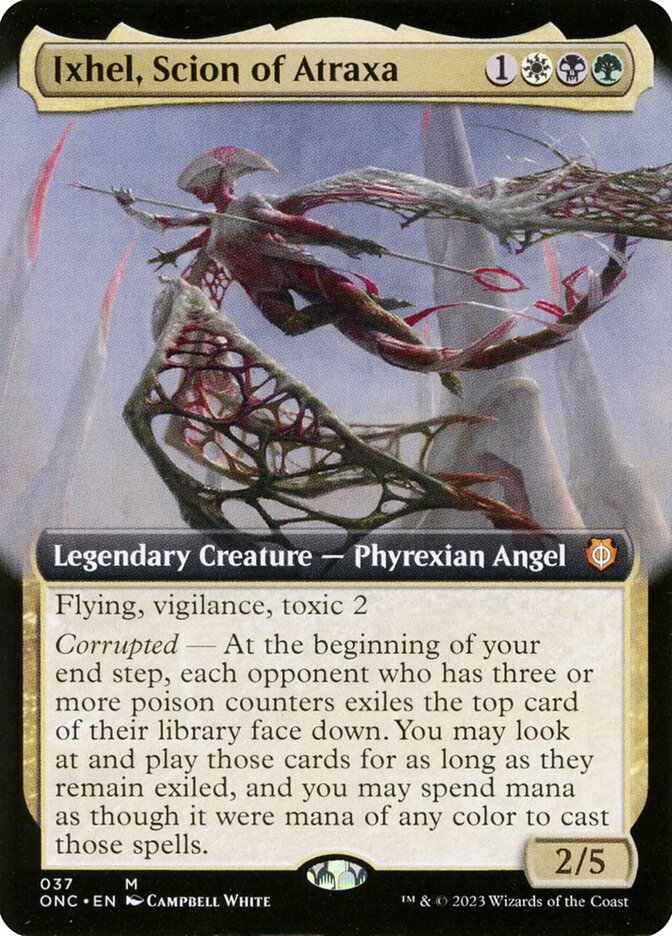 Magic the Gathering Card - Ixhel, Scion of Atraxa - MTG Circle