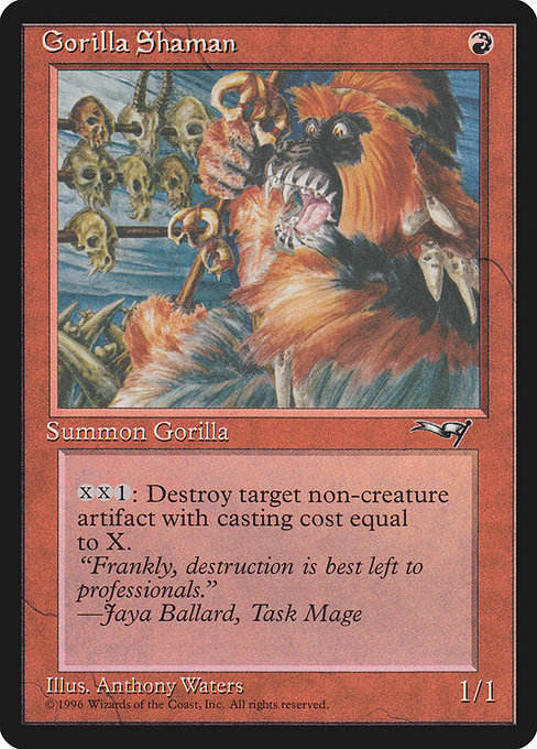 Magic the Gathering Card - Gorilla Shaman - MTG Circle