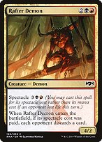 Magic the Gathering Card - Rafter Demon - MTG Circle