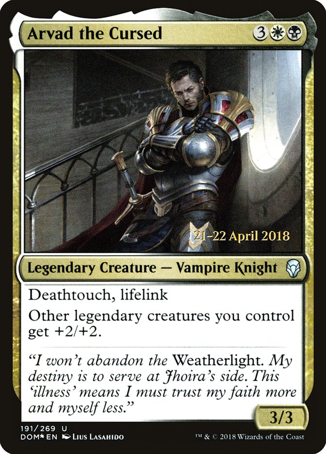 Magic the Gathering Card - Arvad the Cursed - MTG Circle