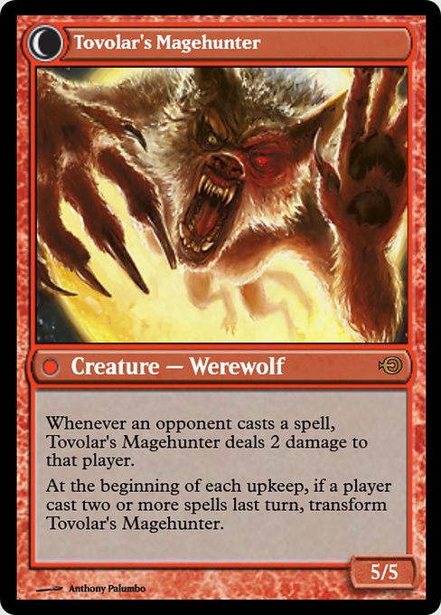 Magic the Gathering Card - Tovolar's Magehunter - MTG Circle