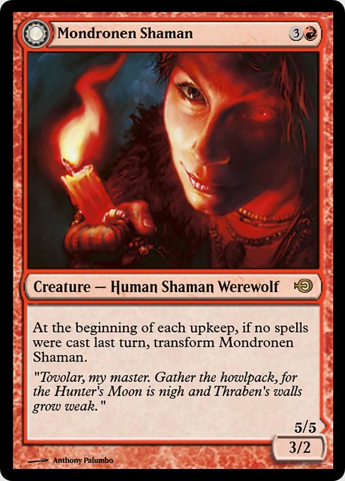 Magic the Gathering Card - Mondronen Shaman - MTG Circle