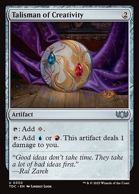Magic the Gathering Card - Talisman of Creativity - MTG Circle