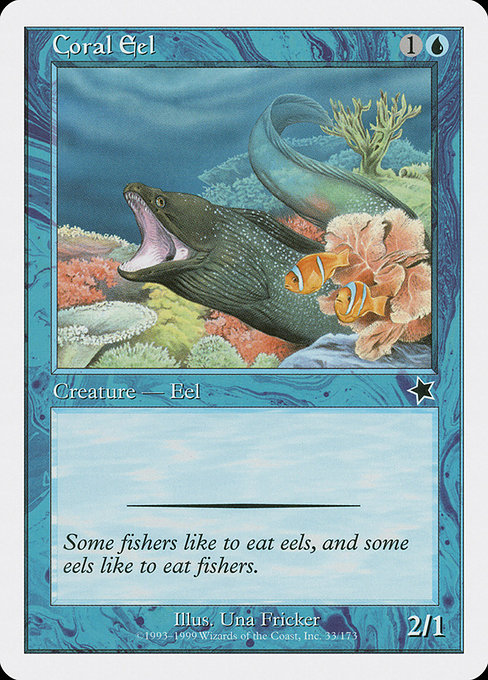 Magic the Gathering Card - Coral Eel - MTG Circle