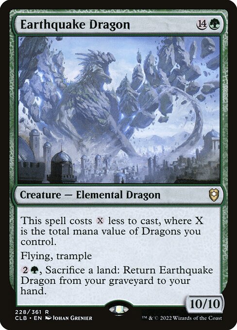 Magic the Gathering Card - Earthquake Dragon - MTG Circle