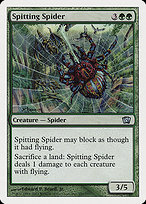 Magic the Gathering Card - Spitting Spider - MTG Circle