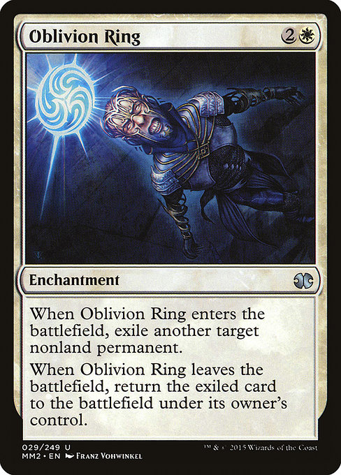 Magic the Gathering Card - Oblivion Ring - MTG Circle