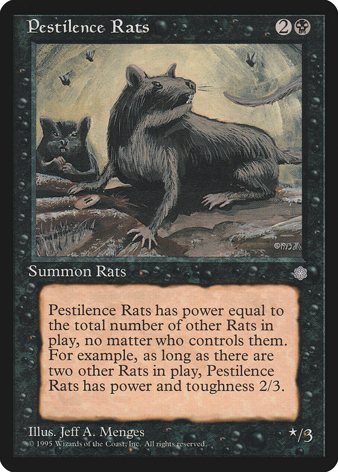 Magic the Gathering Card - Pestilence Rats - MTG Circle