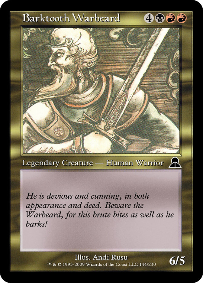 Magic the Gathering Card - Barktooth Warbeard - MTG Circle