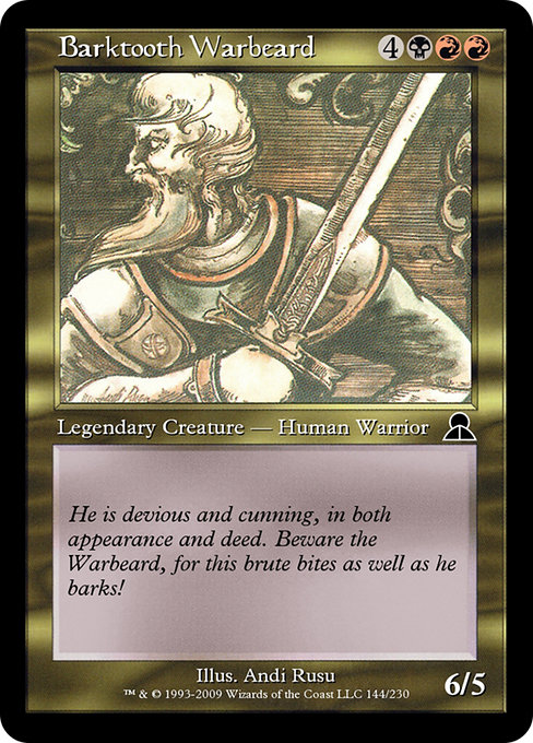 Magic the Gathering Card - Barktooth Warbeard - MTG Circle