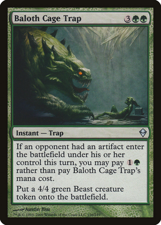 Magic the Gathering Card - Baloth Cage Trap - MTG Circle