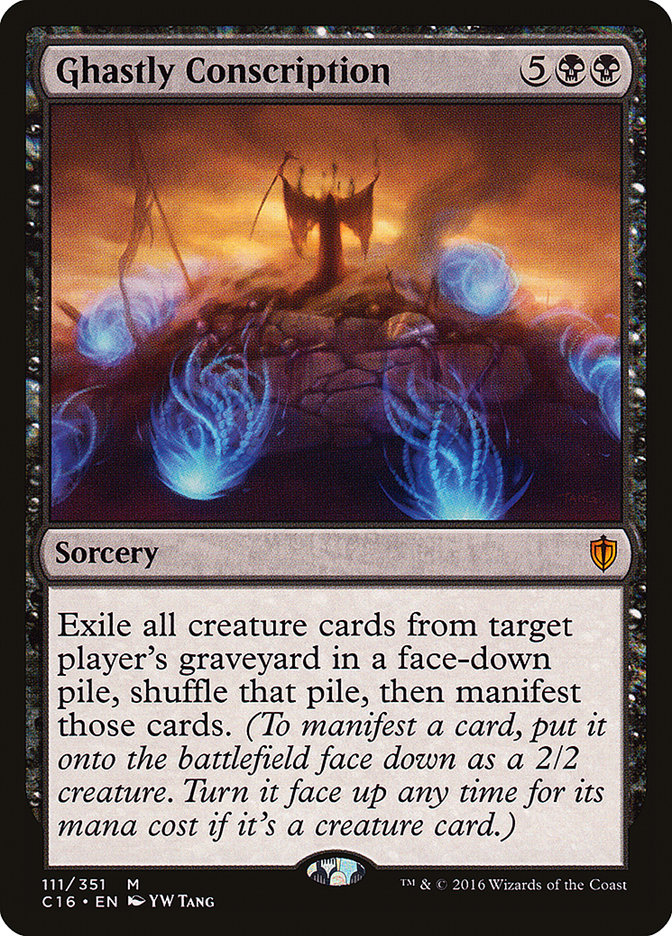 Magic the Gathering Card - Ghastly Conscription - MTG Circle
