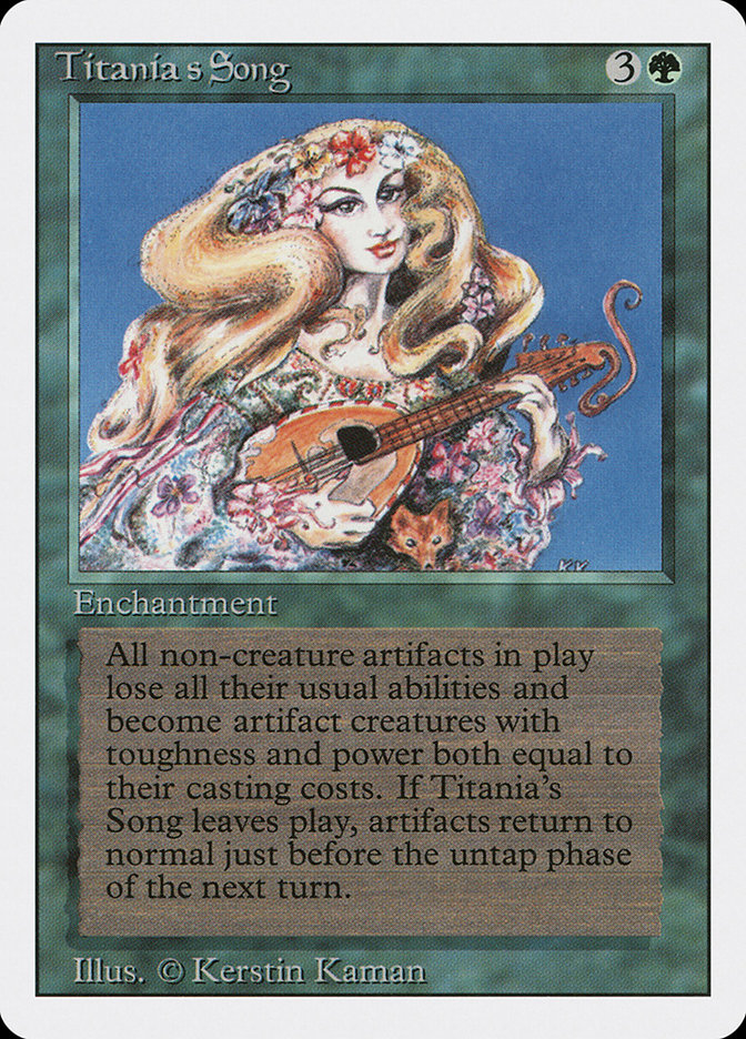 Magic the Gathering Card - Titania's Song - MTG Circle