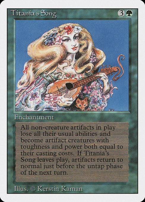 Magic the Gathering Card - Titania's Song - MTG Circle