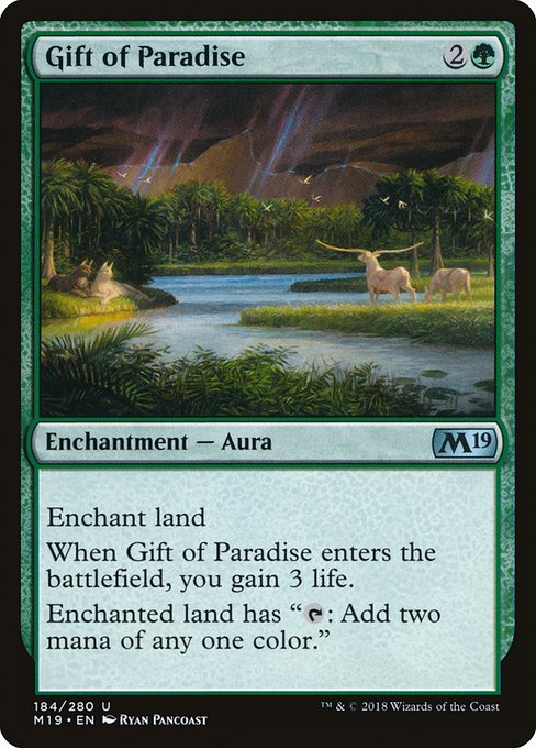 Magic the Gathering Card - Gift of Paradise - MTG Circle