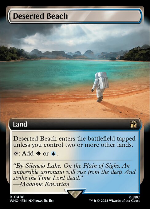 Magic the Gathering Card - Deserted Beach - MTG Circle