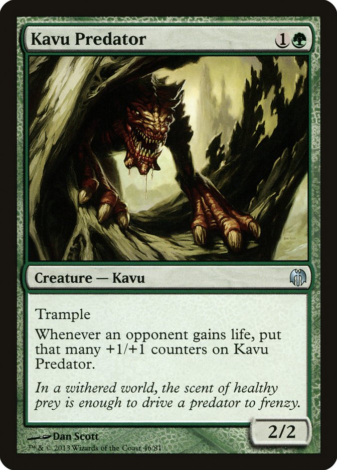 Magic the Gathering Card - Kavu Predator - MTG Circle