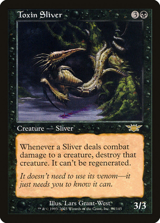 Magic the Gathering Card - Toxin Sliver - MTG Circle