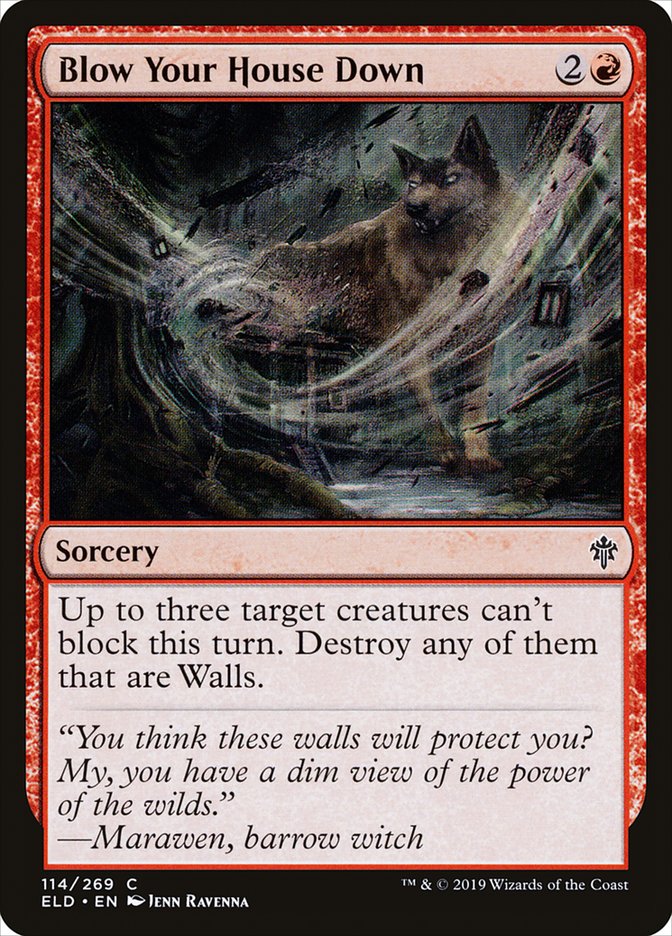 Magic the Gathering Card - Blow Your House Down - MTG Circle