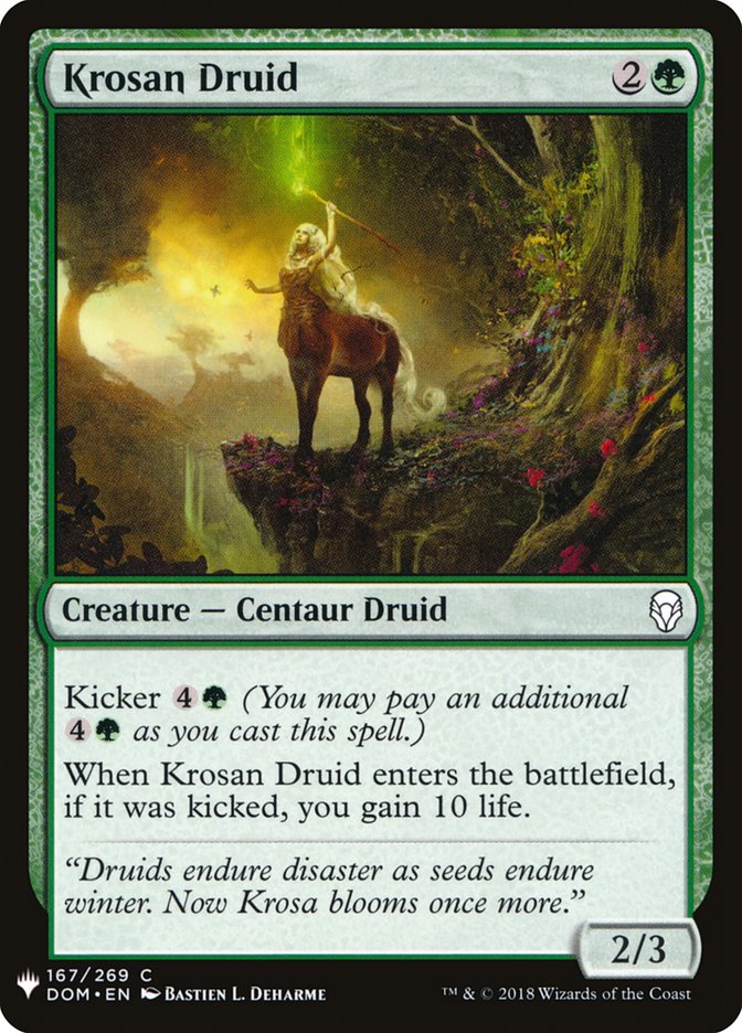 Magic the Gathering Card - Krosan Druid - MTG Circle