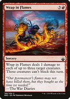 Magic the Gathering Card - Wrap in Flames - MTG Circle