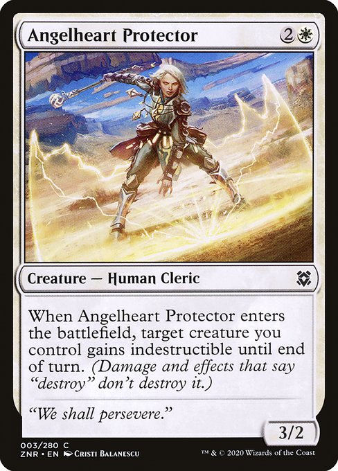 Magic the Gathering Card - Angelheart Protector - MTG Circle