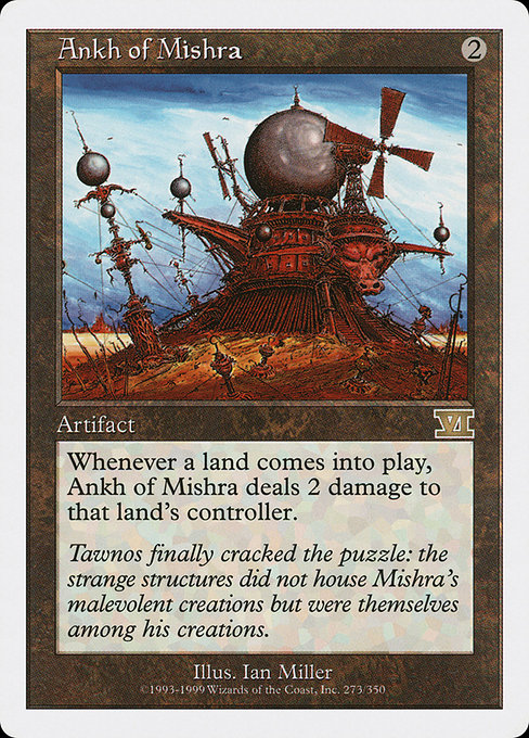 Magic the Gathering Card - Ankh of Mishra - MTG Circle