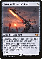 Magic the Gathering Card - Sword of Sinew and Steel - MTG Circle