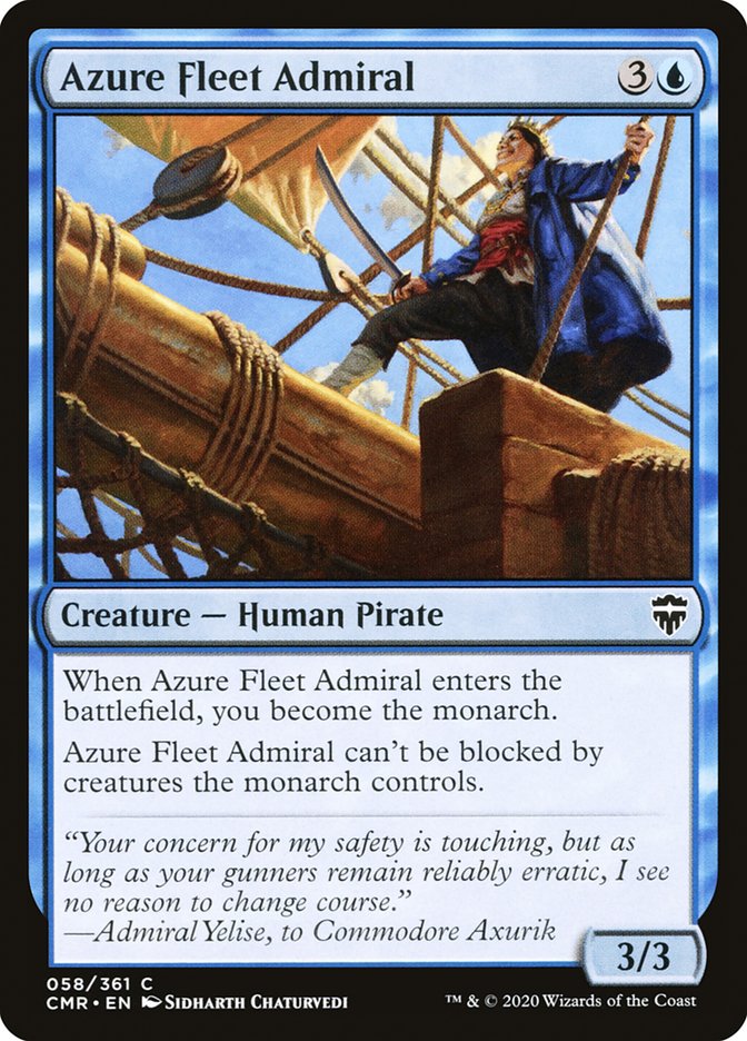 Magic the Gathering Card - Azure Fleet Admiral - MTG Circle