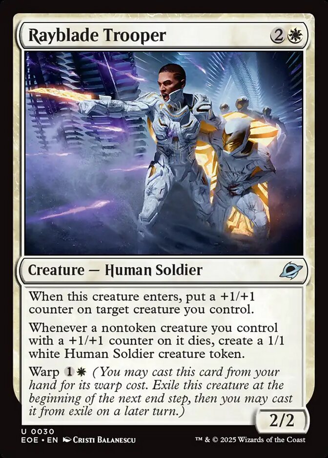 Magic the Gathering Card - Rayblade Trooper - MTG Circle