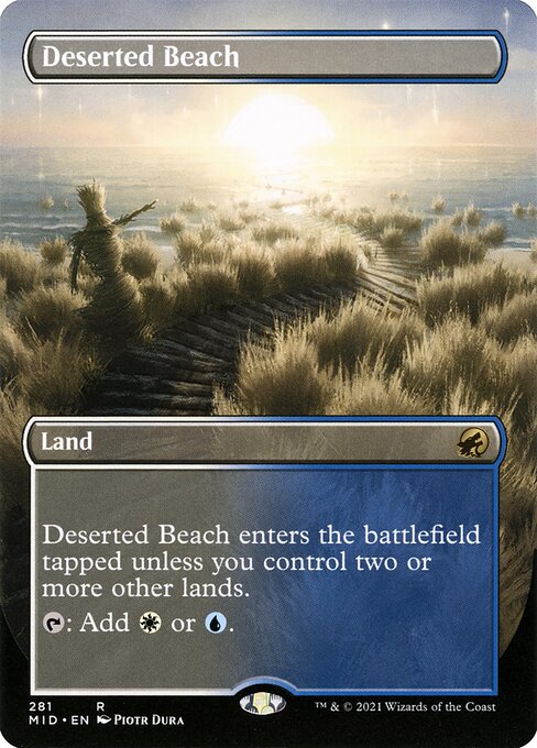 Magic the Gathering Card - Deserted Beach - MTG Circle