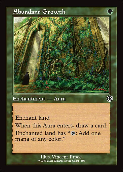 Magic the Gathering Card - Abundant Growth - MTG Circle