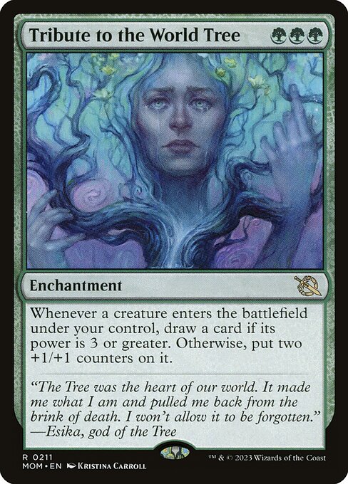 Magic the Gathering Card - Tribute to the World Tree - MTG Circle