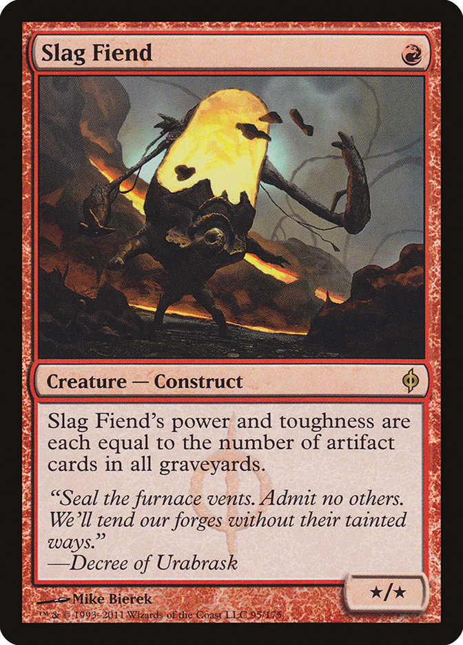 Magic the Gathering Card - Slag Fiend - MTG Circle
