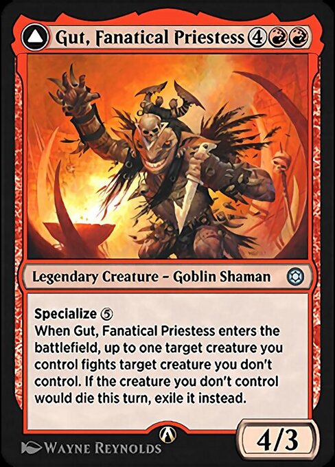 Magic the Gathering Card - Gut, Fanatical Priestess - MTG Circle