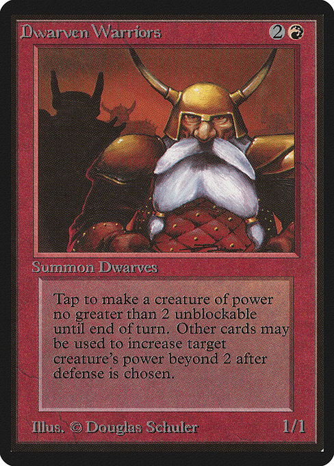 Magic the Gathering Card - Dwarven Warriors - MTG Circle