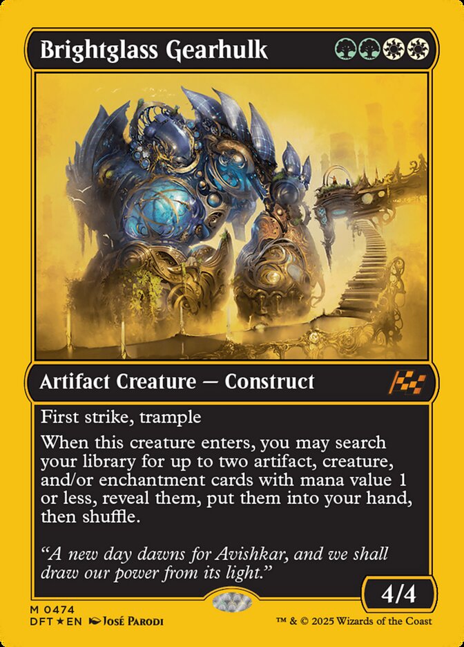 Magic the Gathering Card - Brightglass Gearhulk - MTG Circle