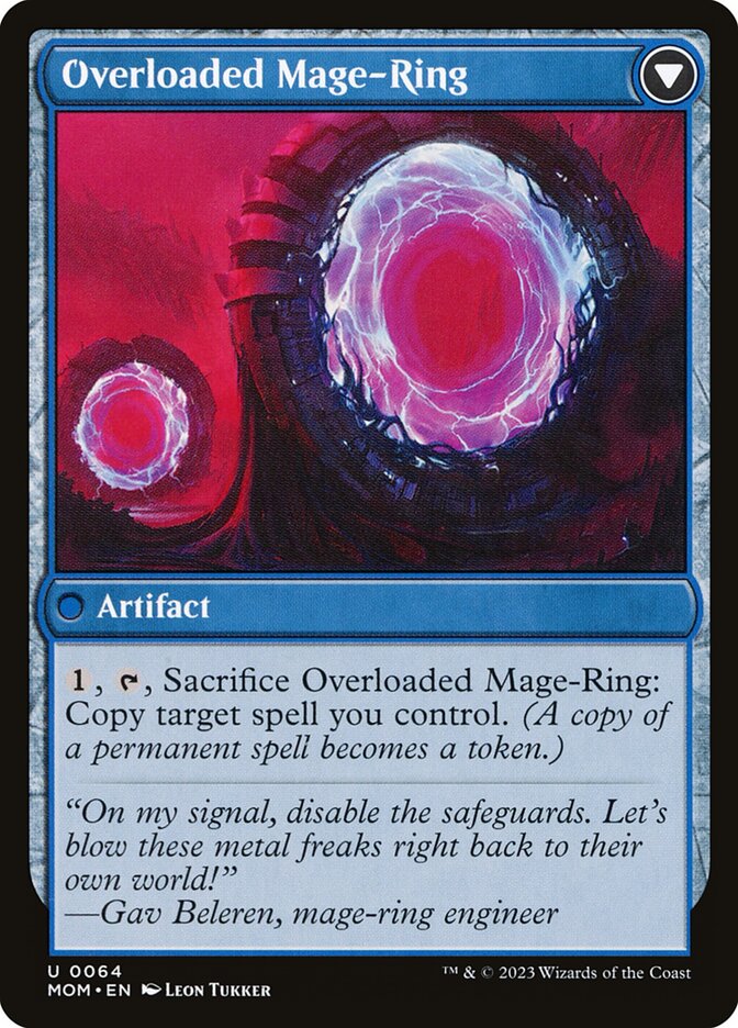 Magic the Gathering Card - Overloaded Mage-Ring - MTG Circle